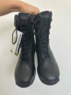 FIRST Tactical Women's Black Lace-Up Heeled Boots